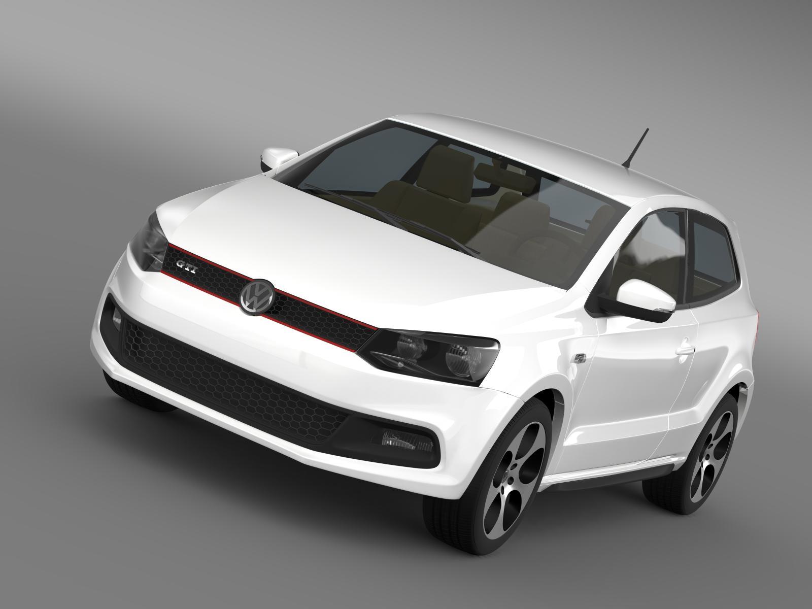 Volkswagen Polo GTI ホワイト Volkswagen Polo GTI 3d 2009-2013 by creator_3d | 3DOcean